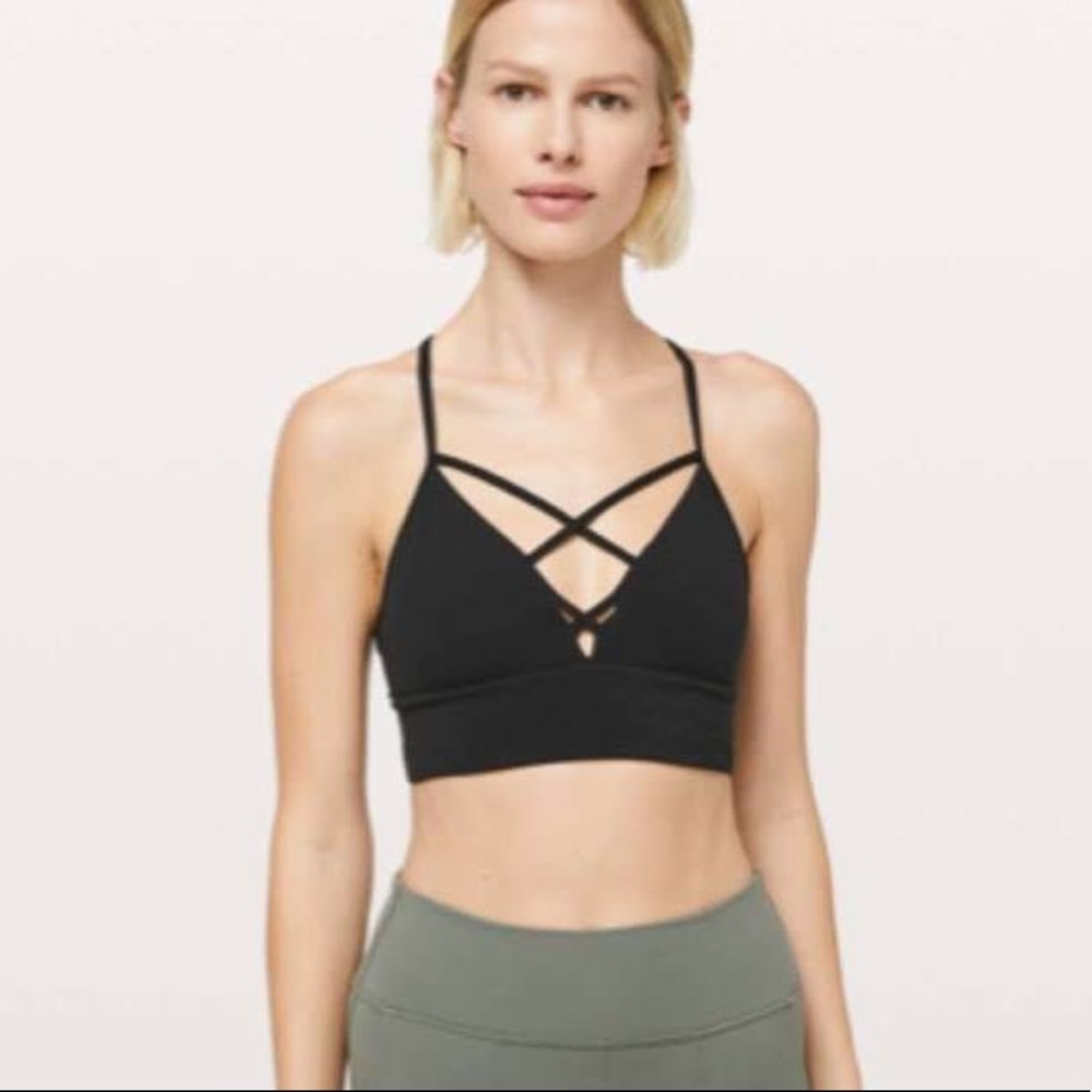 Lululemon Black Strappy Sports Bra
